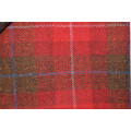 Tissu rouge de Harris de twis de tissu de laine 100% organique de plaid vendre en alibaba en Chine